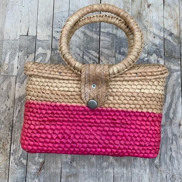 Woven Floral embroidered bag - Picture 5 of 10